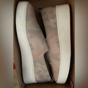 Army Colored Platform Shoes Size 7.5